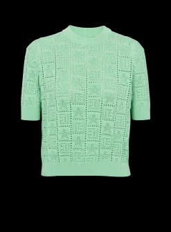 Women Balmain Monogram Knit Jumper