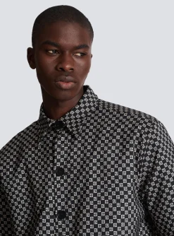 Balmain Monogram Nylon Overshirt