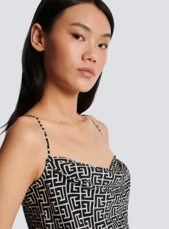 Women Balmain Monogrammed Cami Top