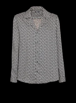 Women Balmain Monogrammed Shirt