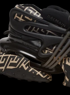 Balmain Neoprene And Leather Unicorn Low-top Sneakers