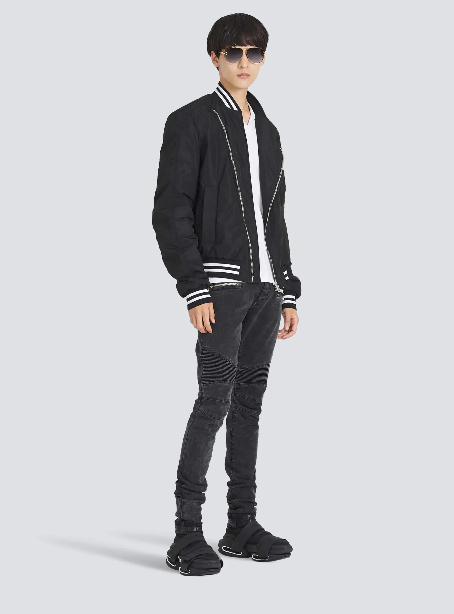 Balmain Nylon Bomber Jacket