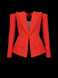 Women Balmain Off-the-shoulder Peplum Top