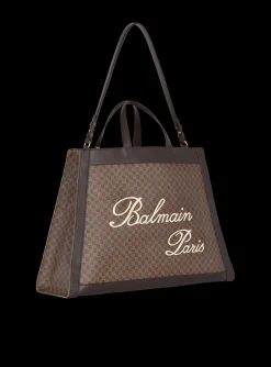 Women Balmain Olivier's Cabas In Canvas And Leather