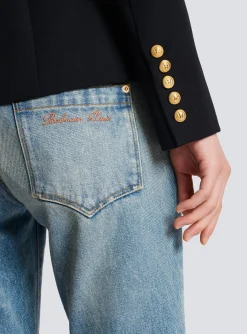 Women Balmain One-button Wool Blazer