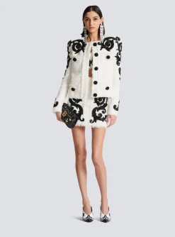 Women Balmain Paisley Tweed Jacket