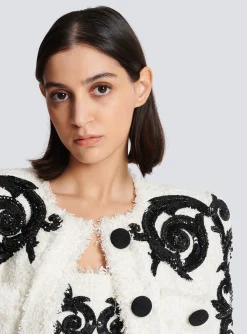 Women Balmain Paisley Tweed Jacket