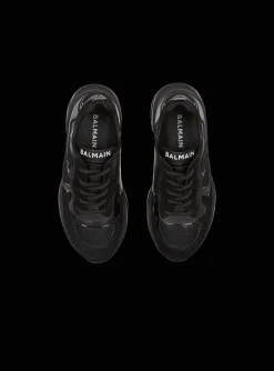 Kids/BOY Balmain Patent Leather And Suede Trainers