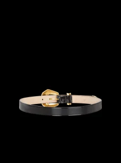 Women Balmain Patent Leather Western Belt