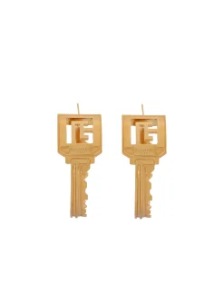 Women Balmain PB Key Creole Earrings