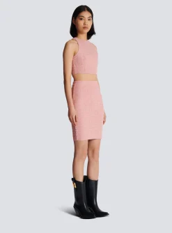 Women Balmain PB Labyrinth Knit Skirt