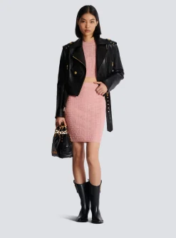Women Balmain PB Labyrinth Knit Top