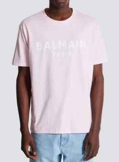 Balmain Printed Paris Short-sleeved T-shirt
