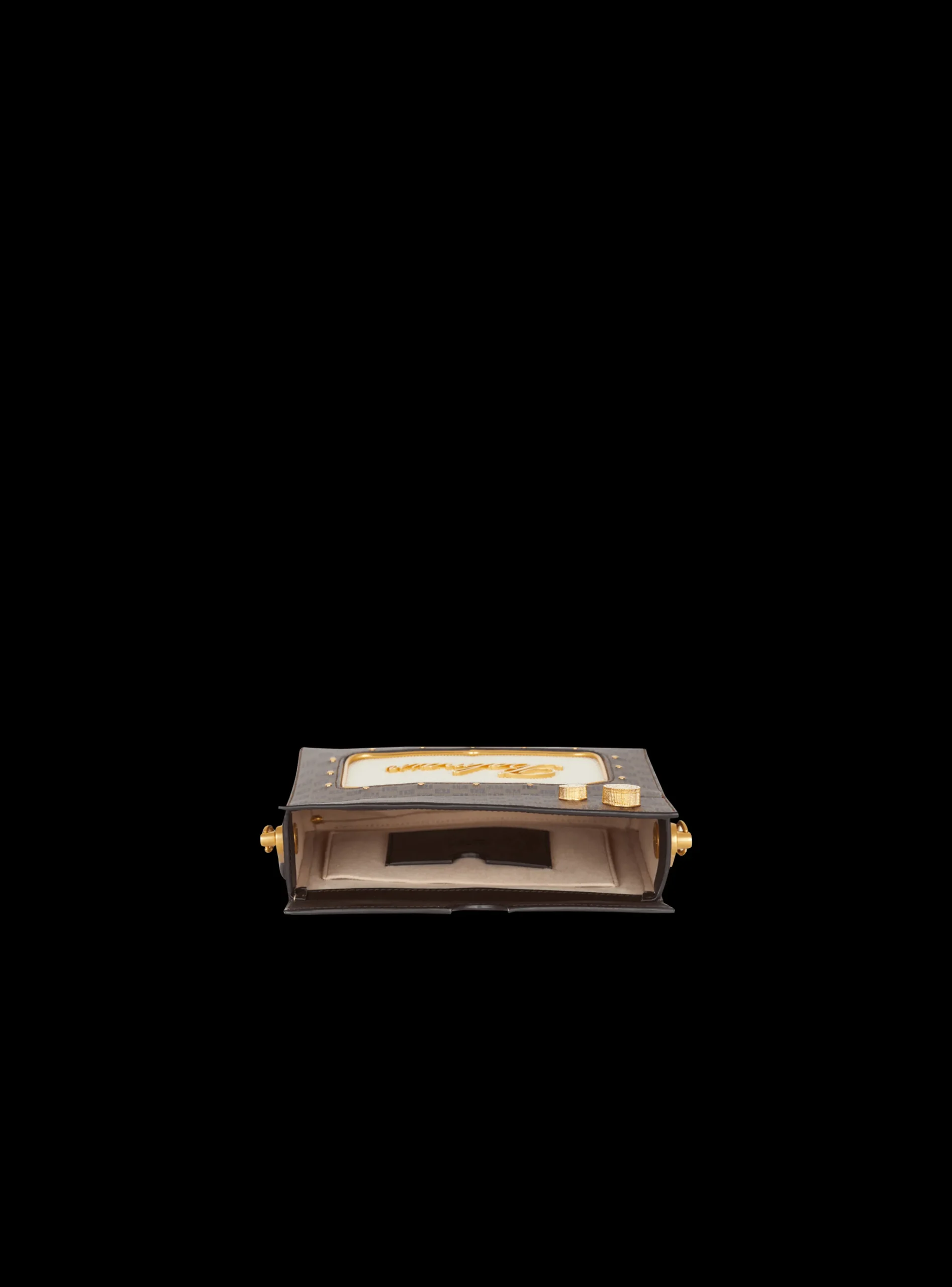 Women Balmain Radio Monogram Signature Bag