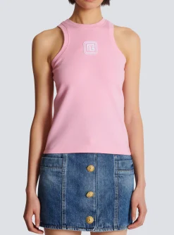 Women Balmain Retro PB Tank Top