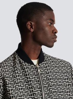 Balmain Reversible Cotton Bomber Jacket With Monogram