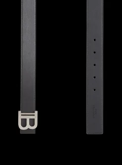 Balmain Reversible Leather B-Belt