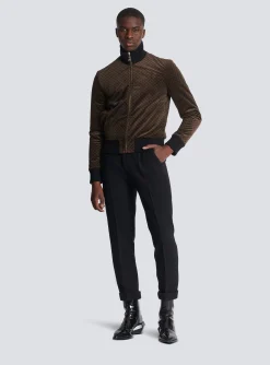 Balmain Reversible Mini Monogrammed Bomber