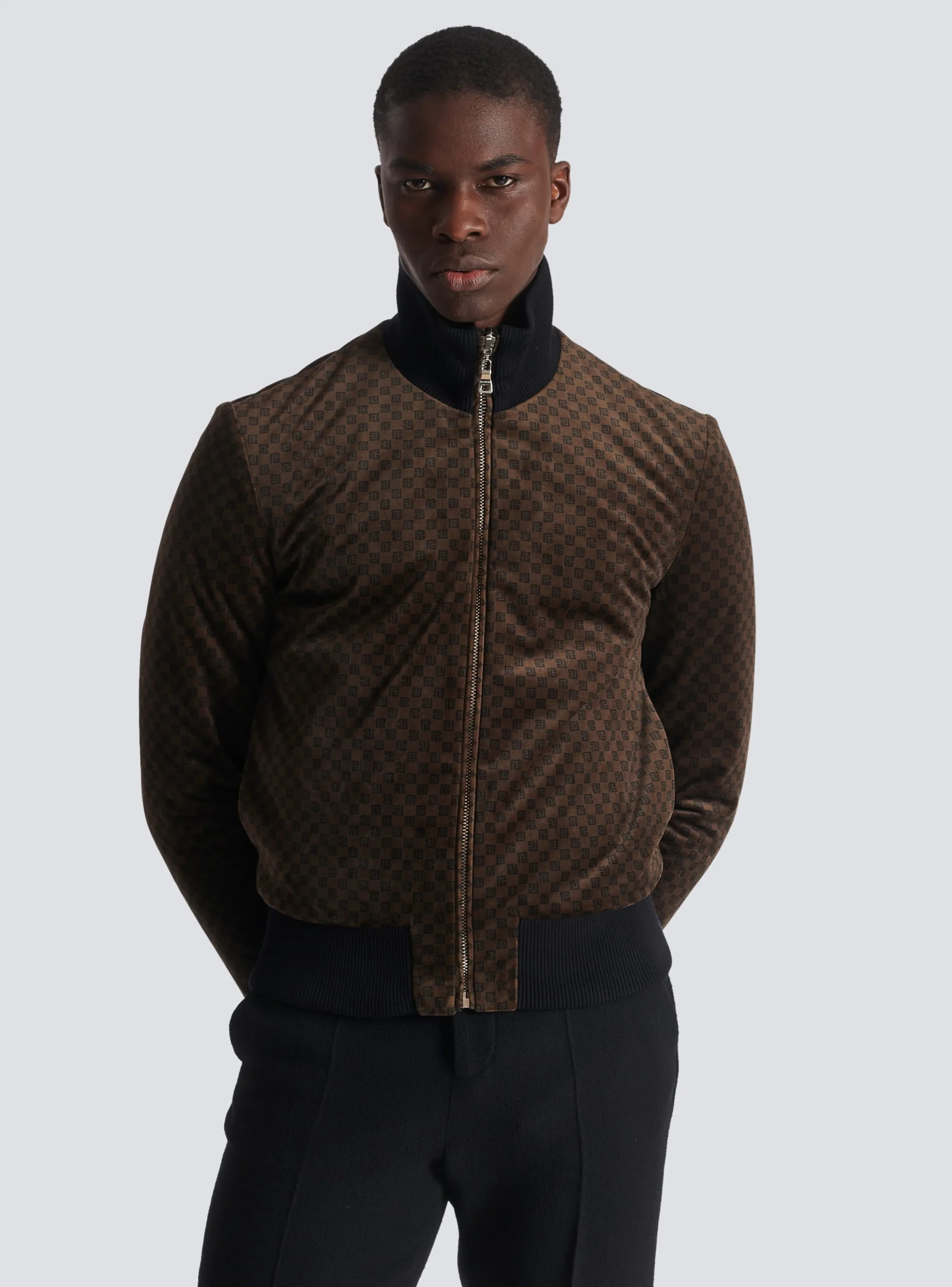 Balmain Reversible Mini Monogrammed Bomber
