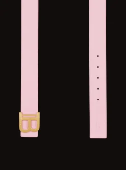 Women Balmain Reversible Smooth Calfskin B-Belt