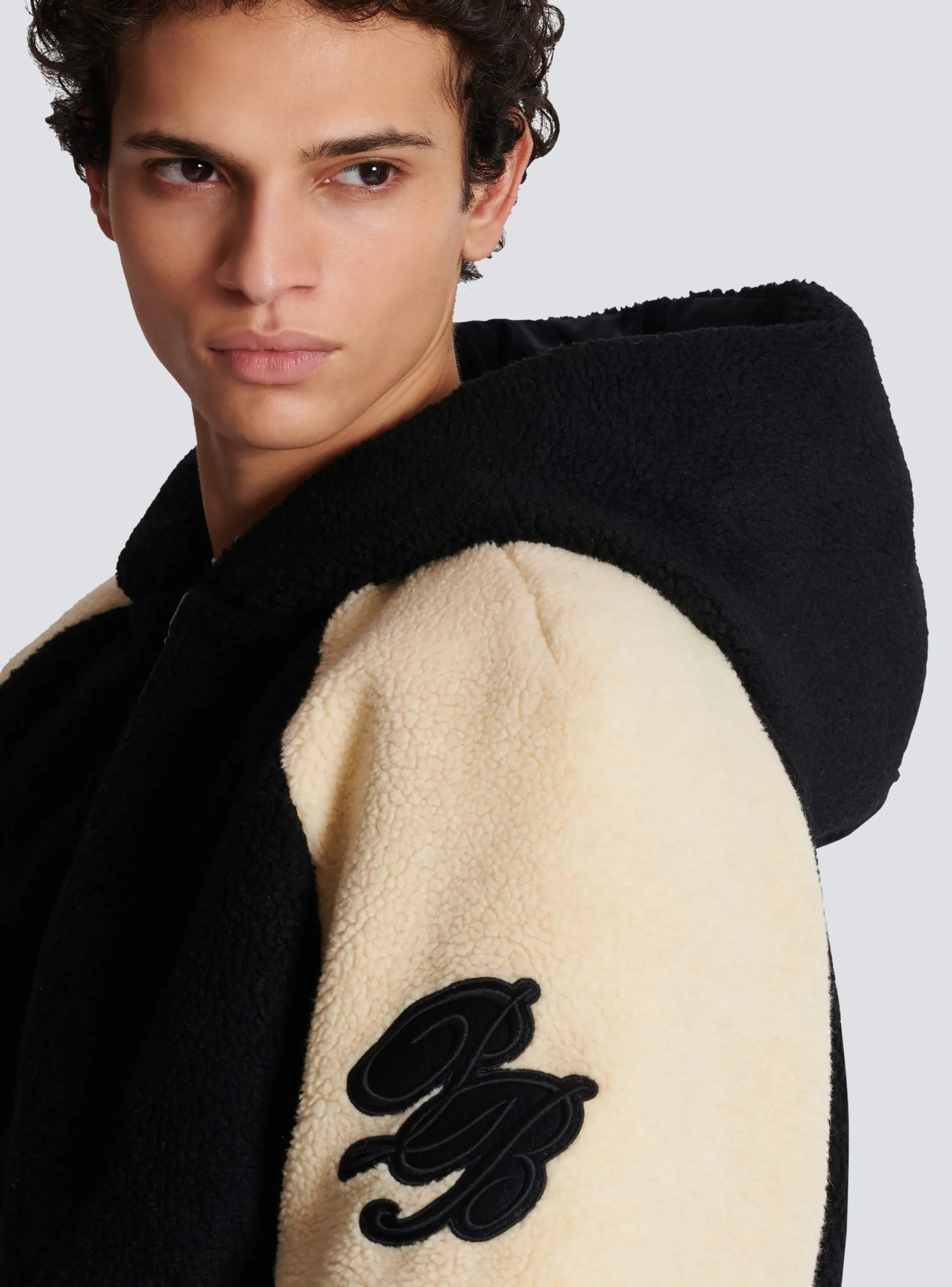 Balmain Reversible Varsity-style Puffer Jacket With Hood