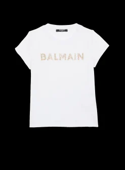 Kids/BOY Balmain Rhinestoned T-Shirt