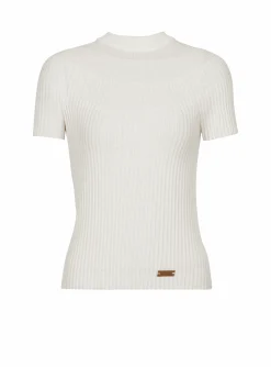 Women Balmain Ribbed Knit Top