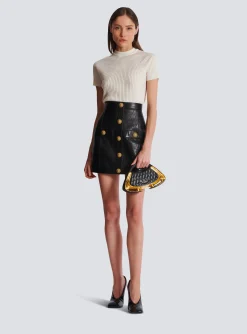 Women Balmain Ribbed Knit Top