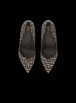 Women Balmain Ruby Stilettos With Jacquard Monogram