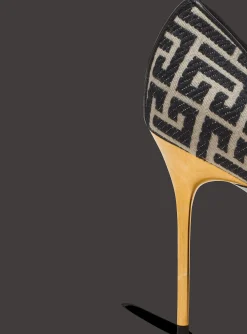 Women Balmain Ruby Stilettos With Jacquard Monogram