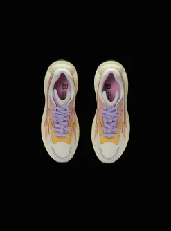 Women Balmain Run-Row Leather And Nylon Trainers