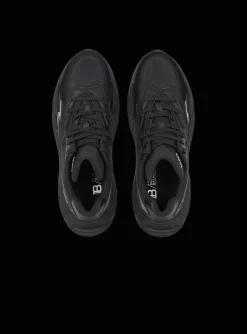 Women Balmain Run-Row Leather Trainers