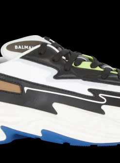 Balmain Run-Row Leather Trainers