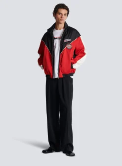 Balmain Satin Racing Jacket In Three Colours