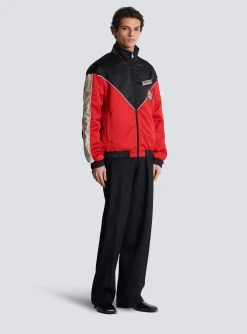 Balmain Satin Racing Jacket In Three Colours