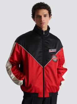 Balmain Satin Racing Jacket In Three Colours