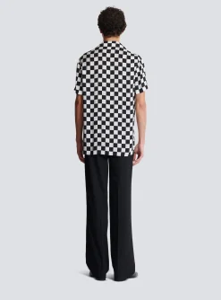 Balmain Satin Racing Pyjama Shirt
