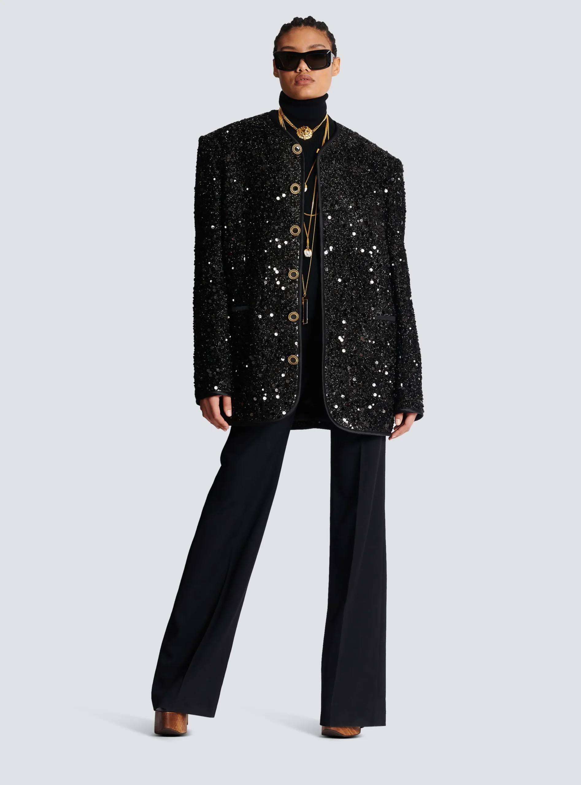 Women Balmain Sequinned Lurex Jacket