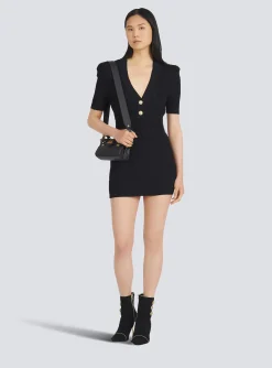 Women Balmain Short Eco-designed Knit Dress