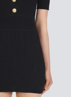Women Balmain Short Eco-designed Knit Dress