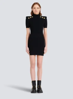 Women Balmain Short Knit Dress