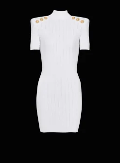 Women Balmain Short Knit Dress
