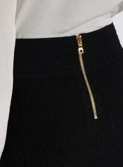 Women Balmain Short Knit Skirt