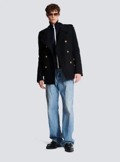 Balmain Short Military-style Coat