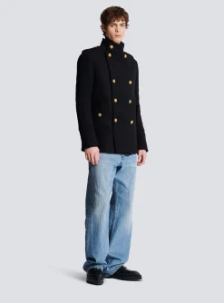 Balmain Short Military-style Coat