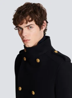 Balmain Short Military-style Coat