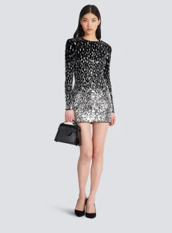 Women Balmain Short Sequin Dress