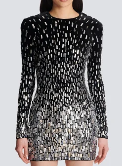 Women Balmain Short Sequin Dress
