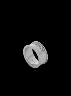 Balmain Signature Tubular Brass Ring