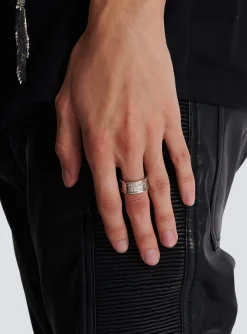 Balmain Signature Tubular Brass Ring